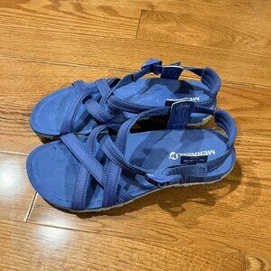 Women's Merrell Terran Ari Lattice Sandals in Baja Blue - Size 7